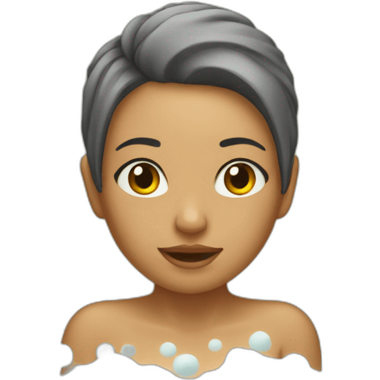 Femme qui prend bain emoji