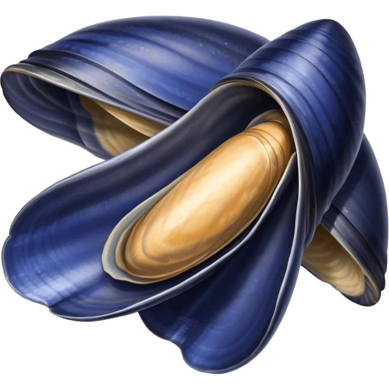 Blue mussel emoji