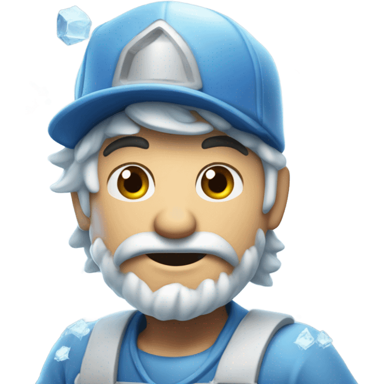 Frozen plumber emoji