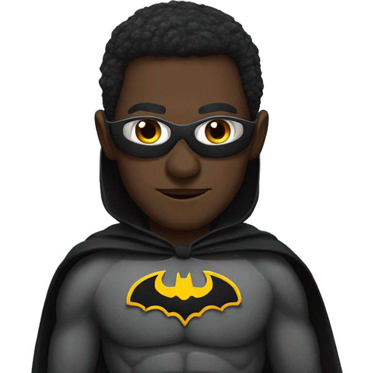 Kenyan man dressed as batman emoji