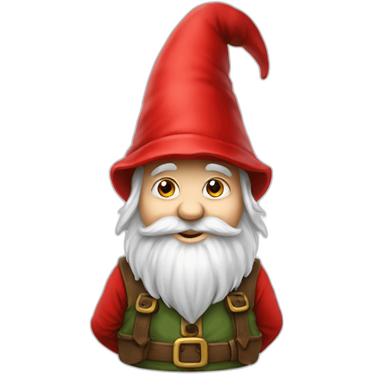 A gnome in a red hat emoji