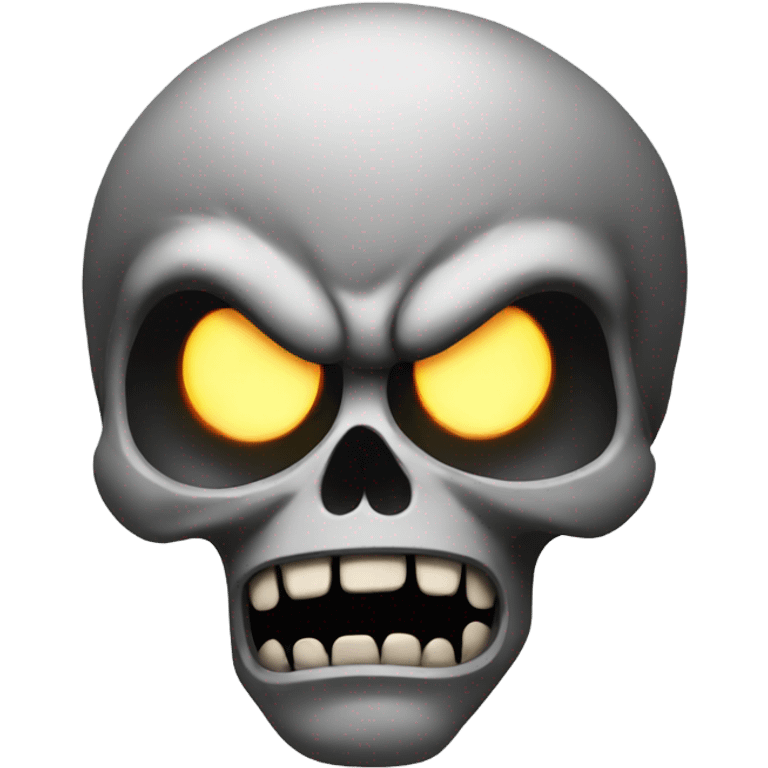 Angry skull emoji