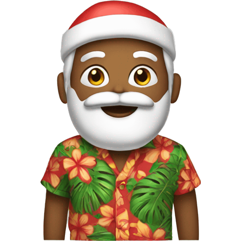 santa with hawaiian shirt emoji