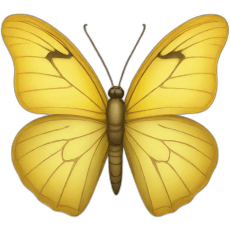 Yellow butterfly emoji