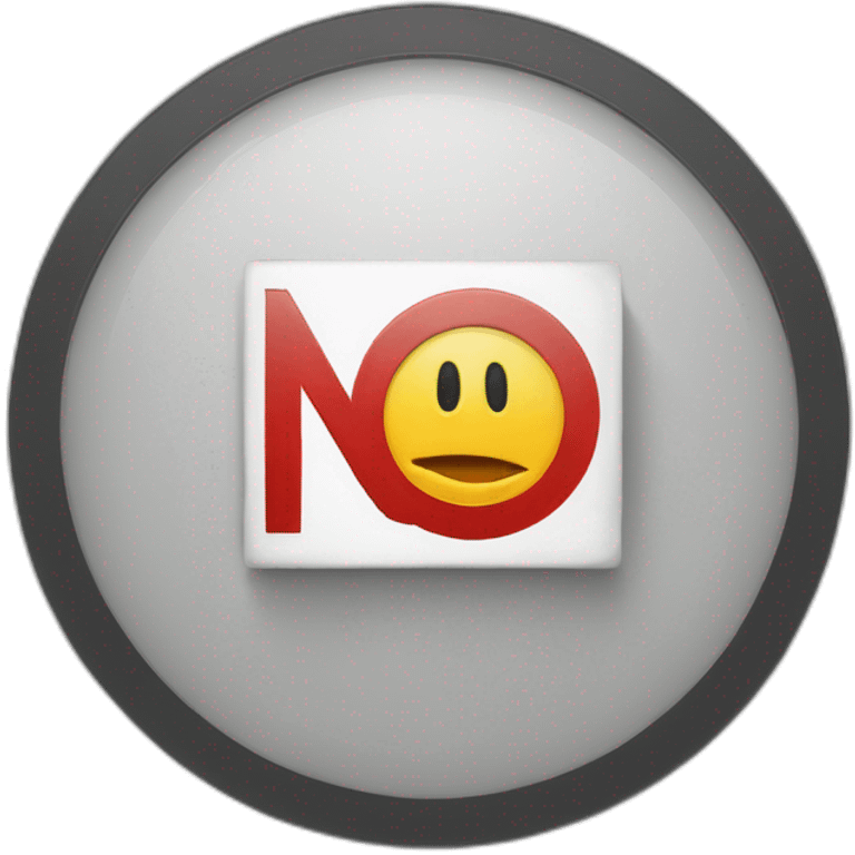 Sign that Says no emoji