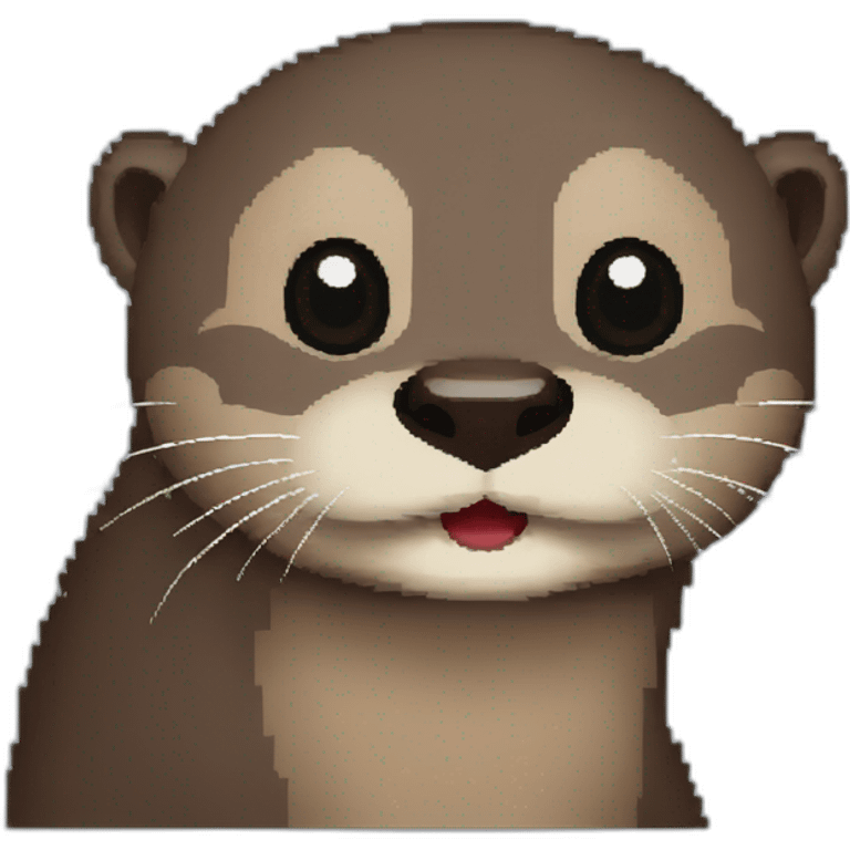 otter pixel art emoji