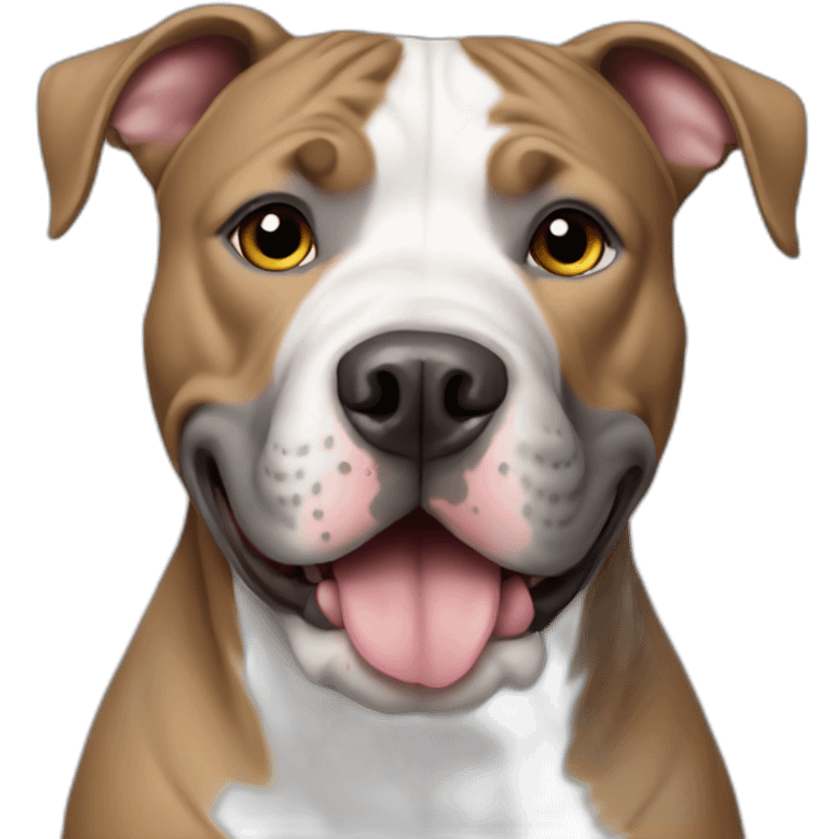 dog pitbull gray totally emoji