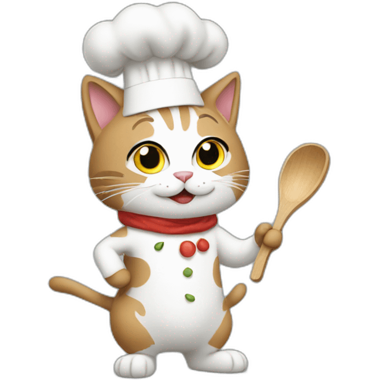 a cooking cat emoji