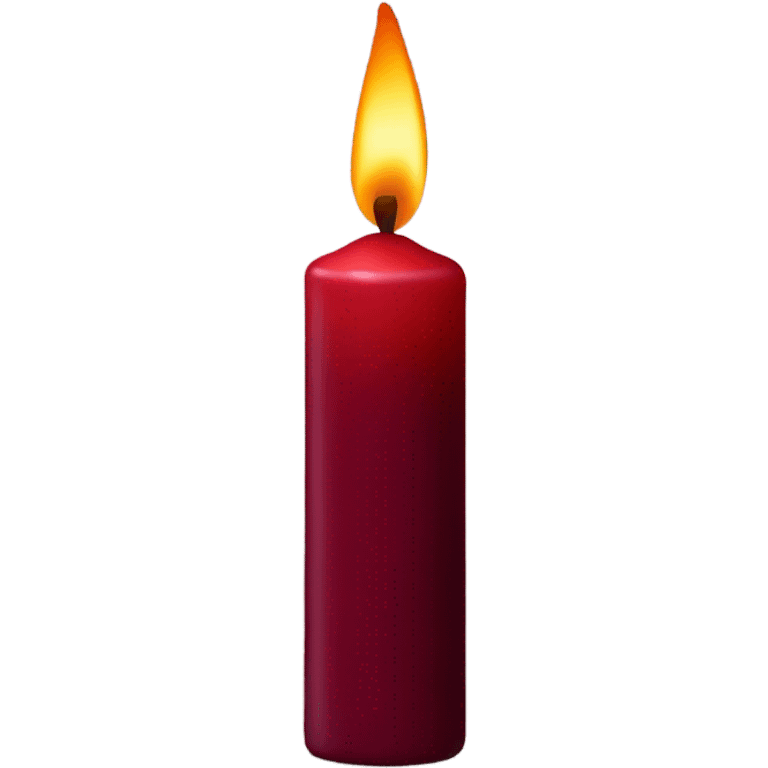 Burgundy sent candle emoji