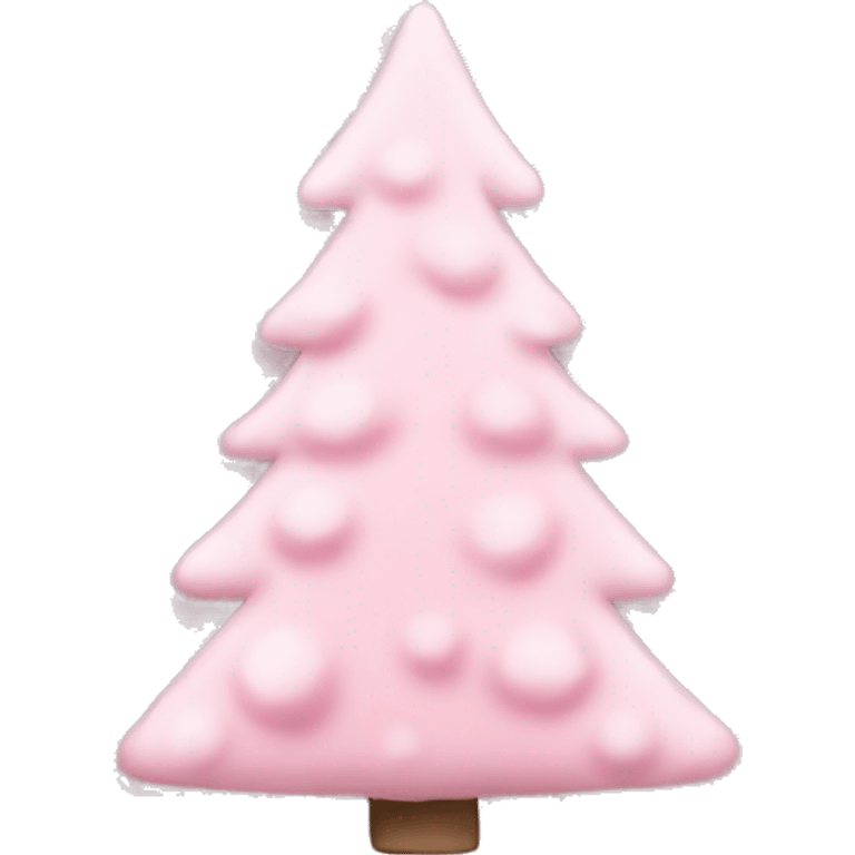 light pink christmas tree emoji