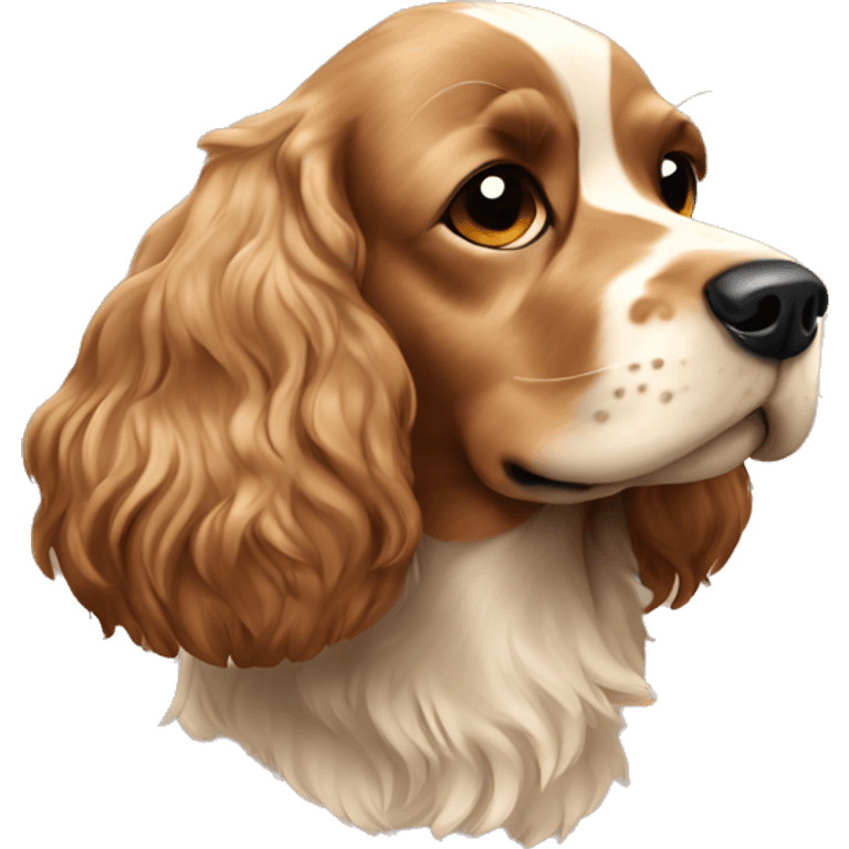 Cocker spaniel dog emoji