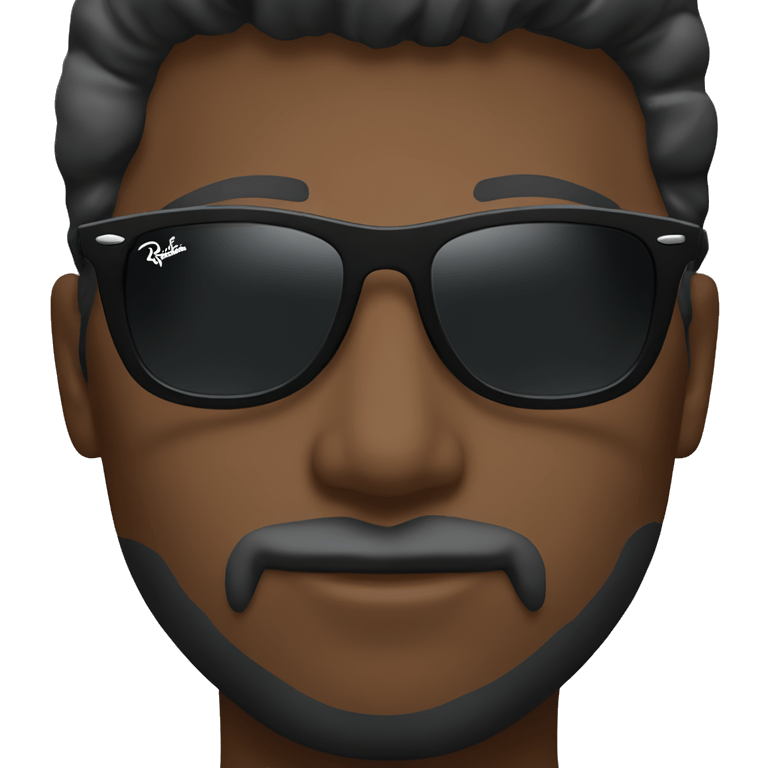 Black rayban sunglasses emoji