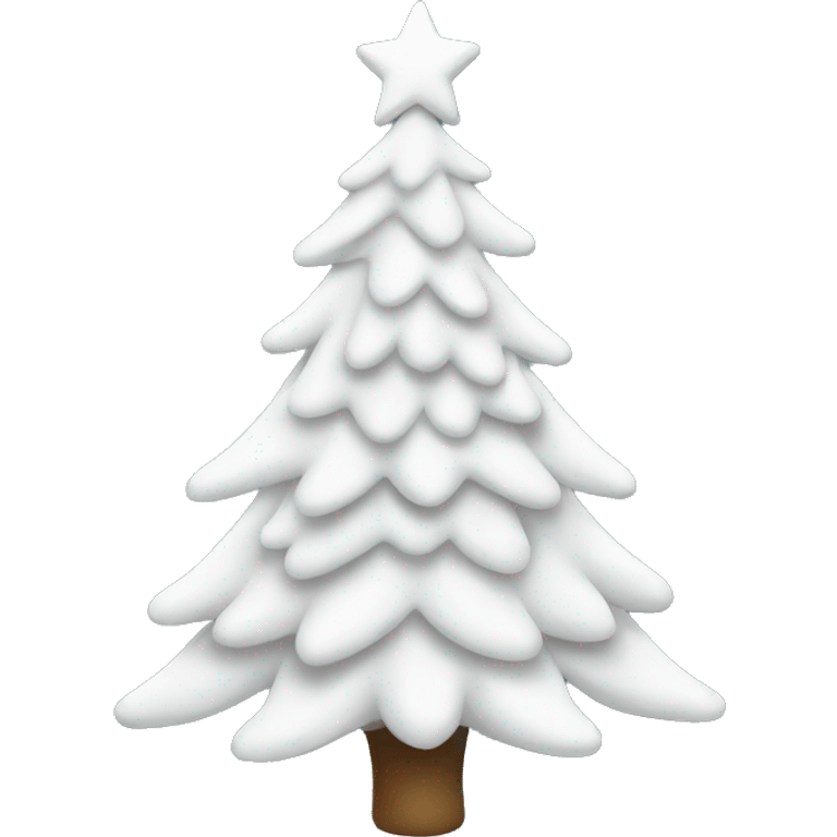 White Christmas tree emoji