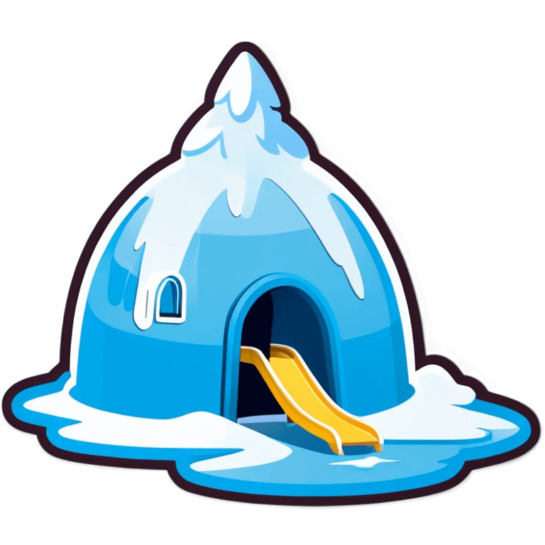 Ice Iglo Hotel mit Rutsche emoji