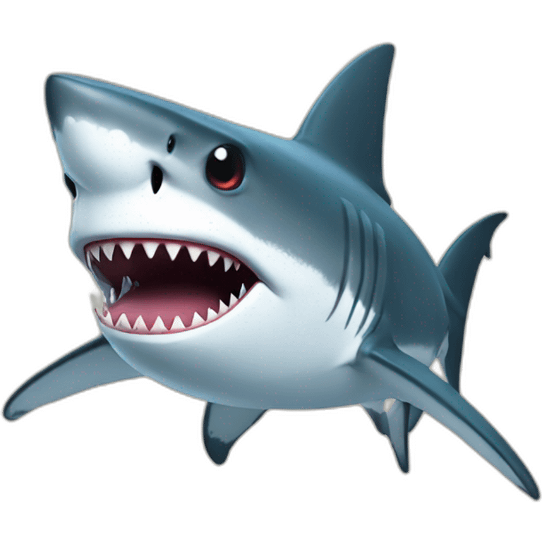 A démon shark emoji