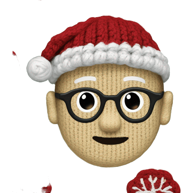  crochet christmas sweater emoji