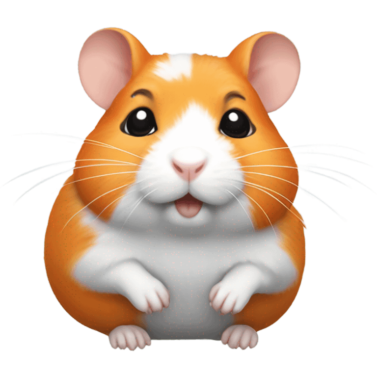 orange and grey hamster emoji