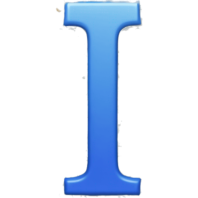 Blue Colour Latin Uppercase Letter "L" emoji