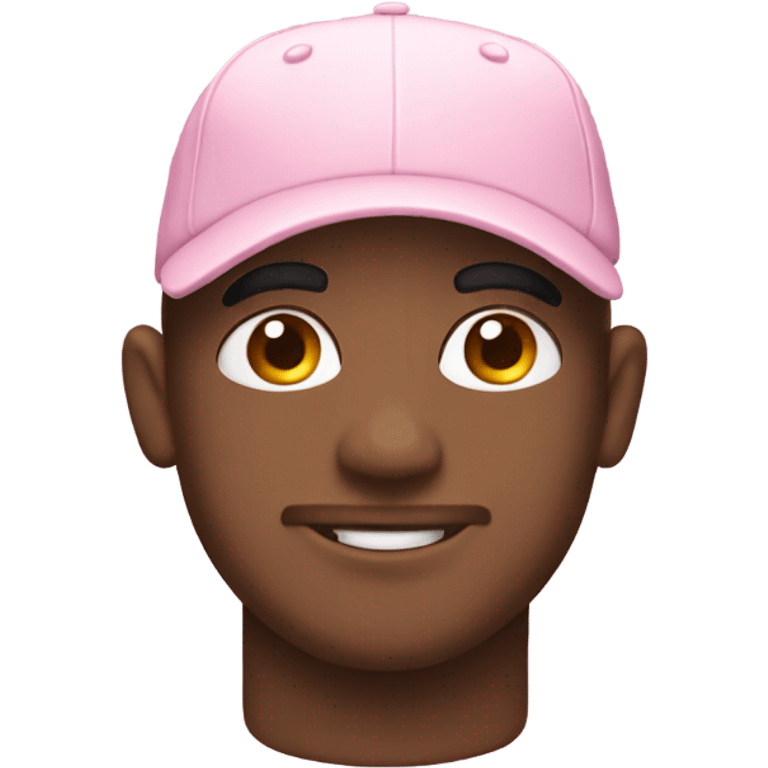 light pink baseball hat emoji