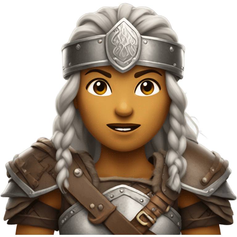 Female viking warrior emoji