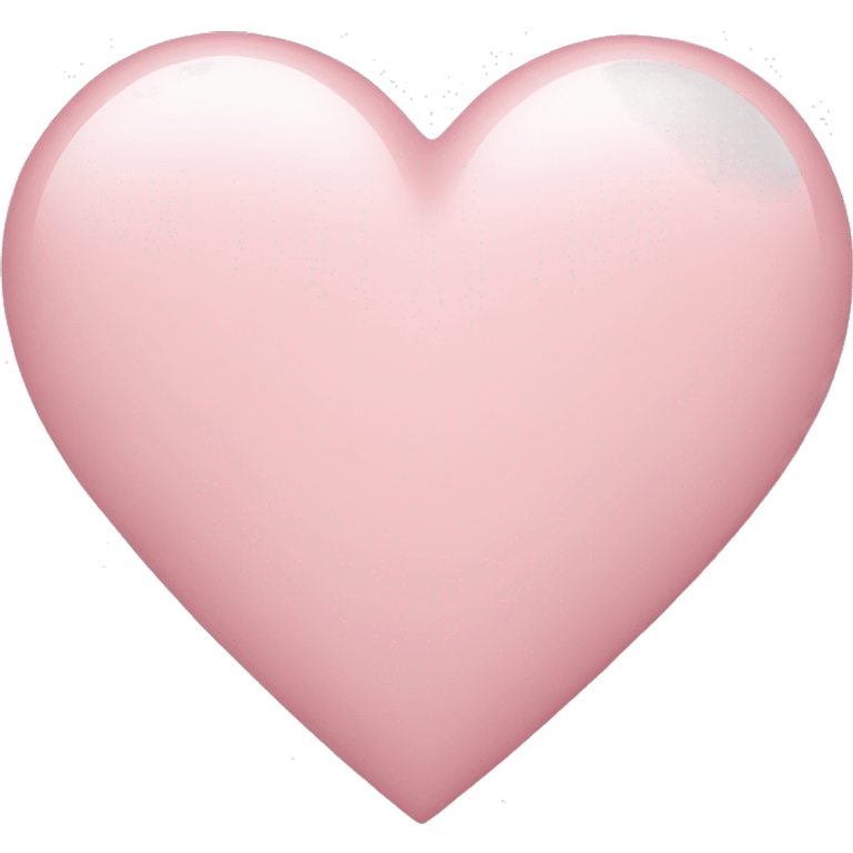 Pale pink heart emoji