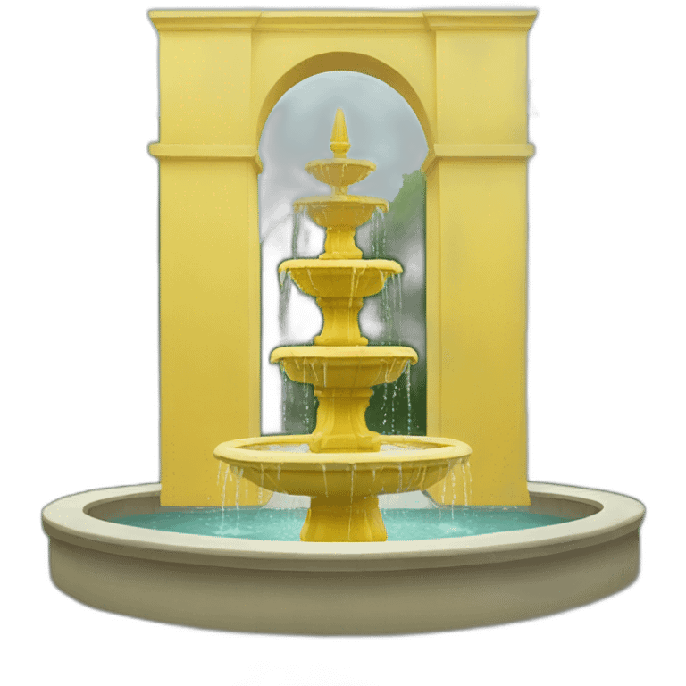 yellow fountain emoji