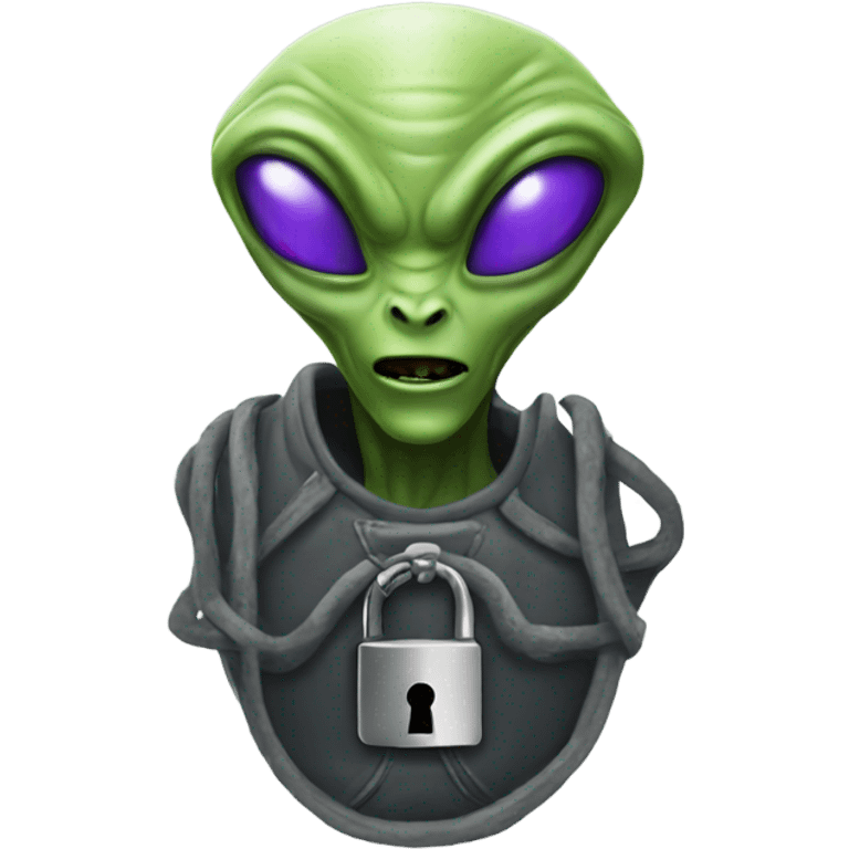 Locked in alien emoji