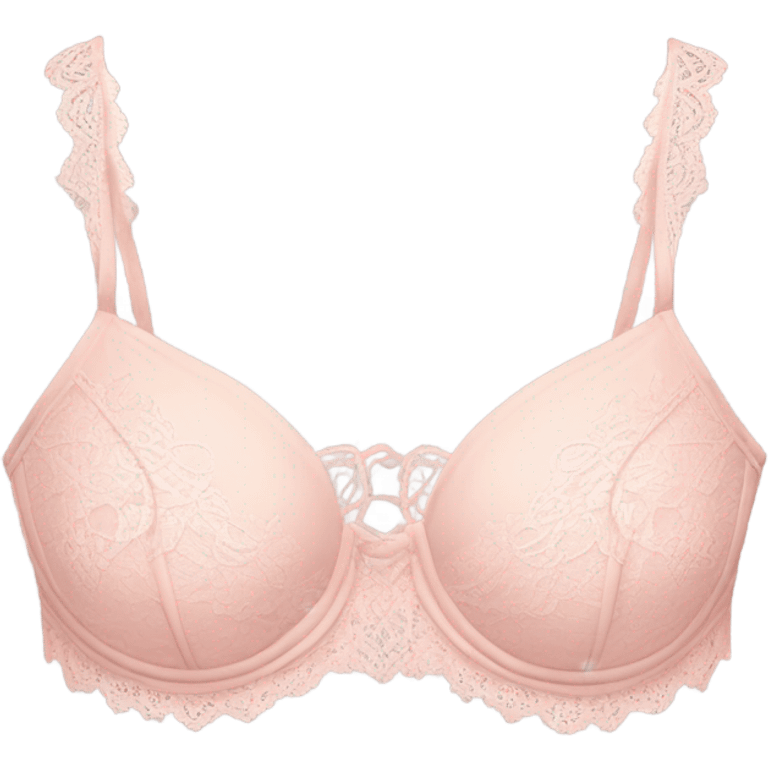 light pink lacy brassiere emoji