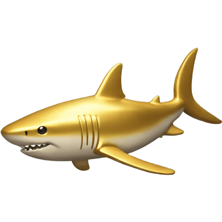 golden shark statue emoji