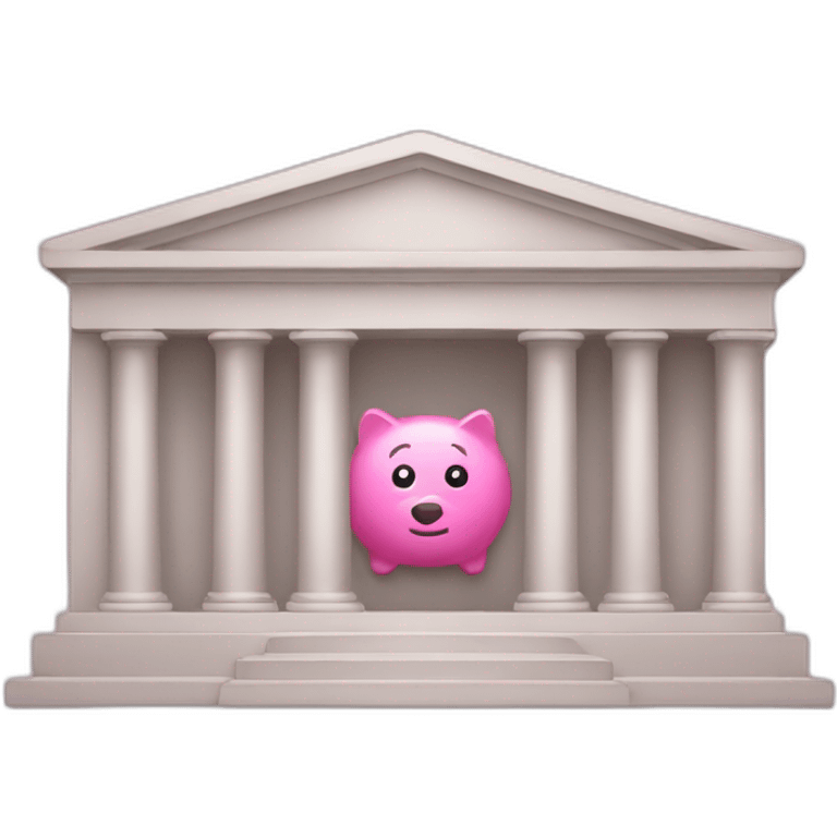 pink bank emoji