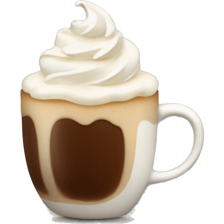 Coffee with whipped cream  emoji