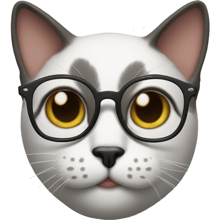 Cat with glasses  emoji