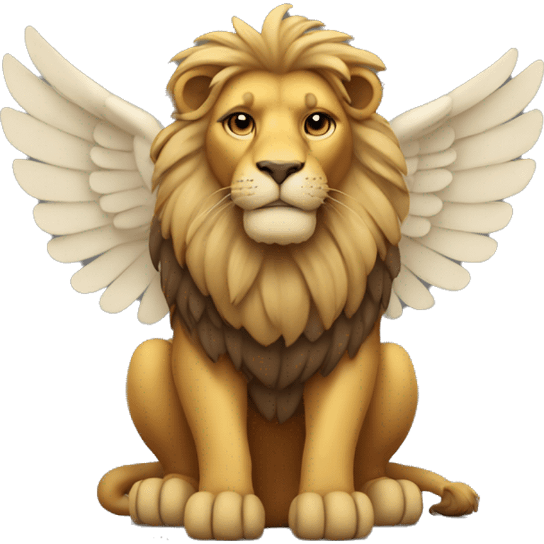 winged lion with arms crossed emoji