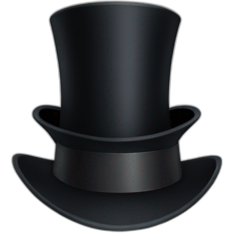 black cylinder hat  emoji