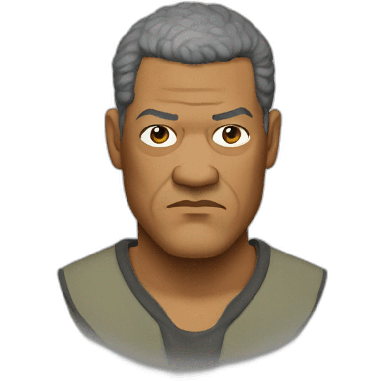 laurence fishburne serious emoji