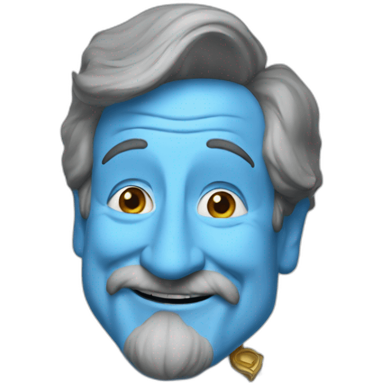 robin williams as the blue genie emoji