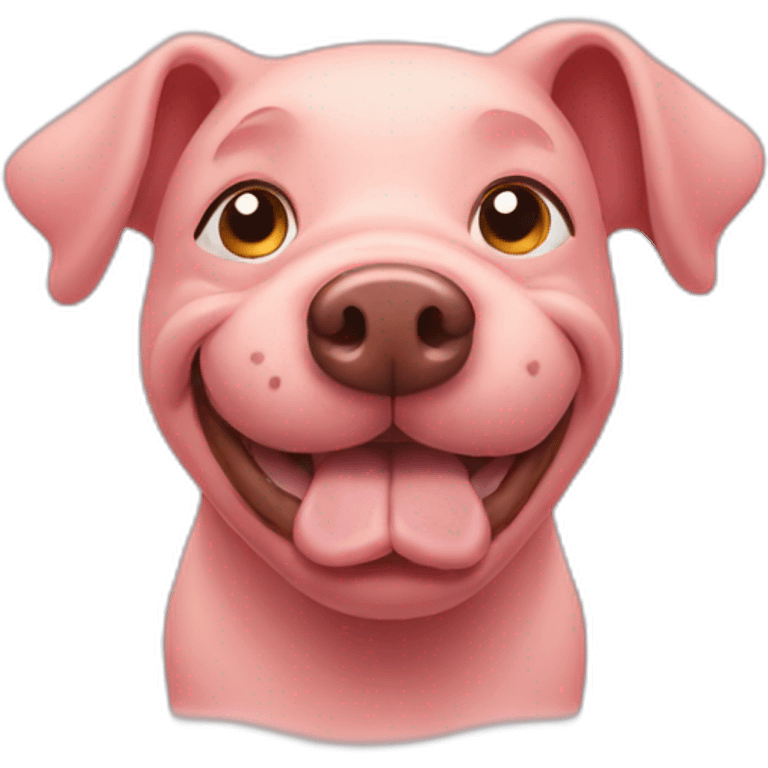 Pig dog emoji