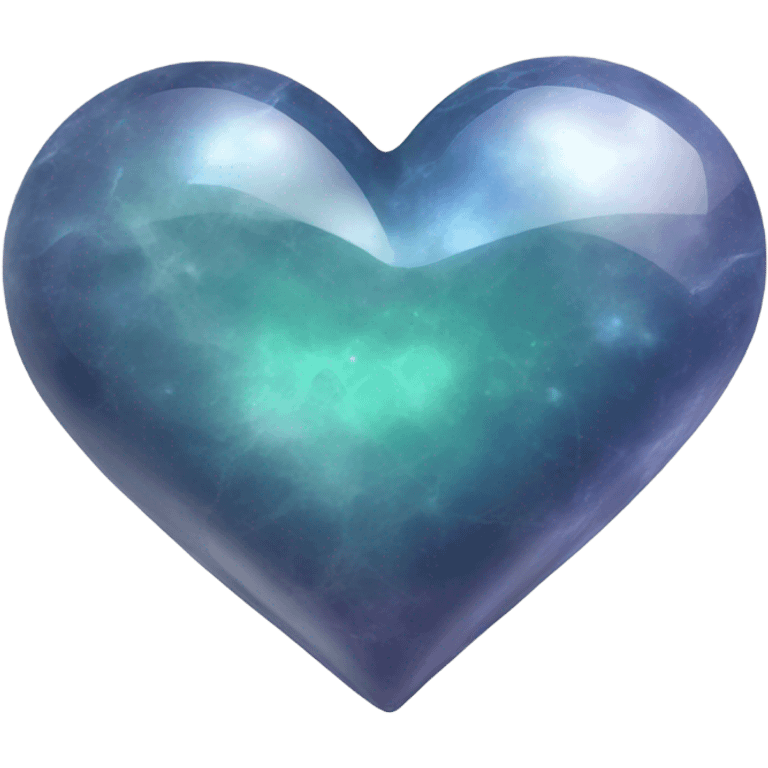 Moon stone heart gem emoji