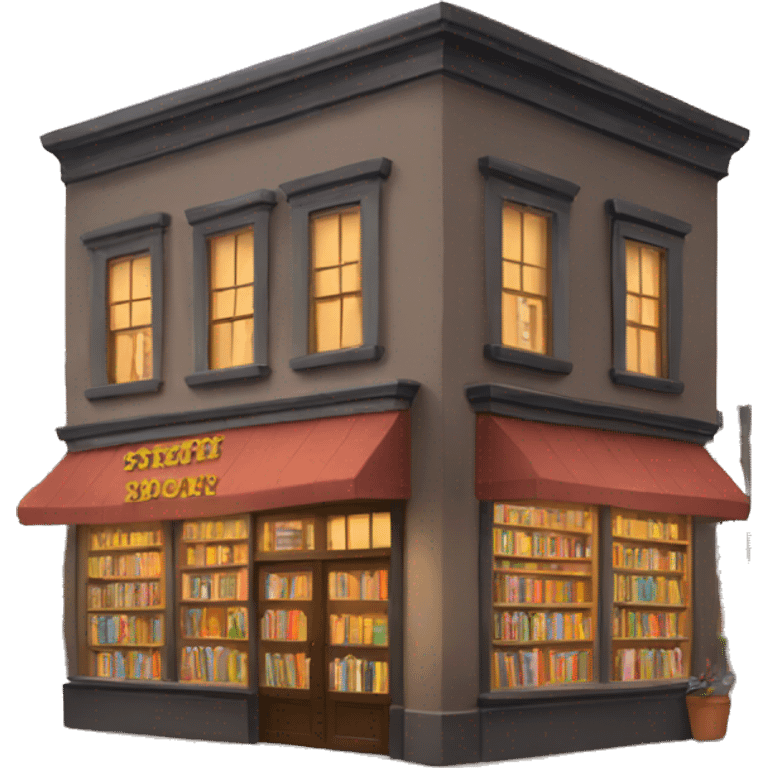 Cozy bookstore  emoji