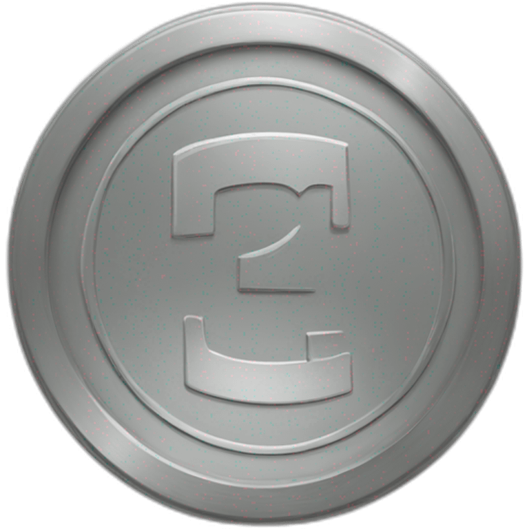 gray usdt coin retro emoji