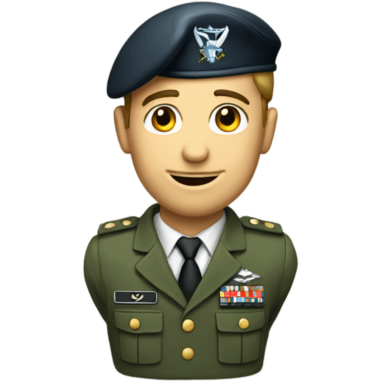 Military contract service guy emoji