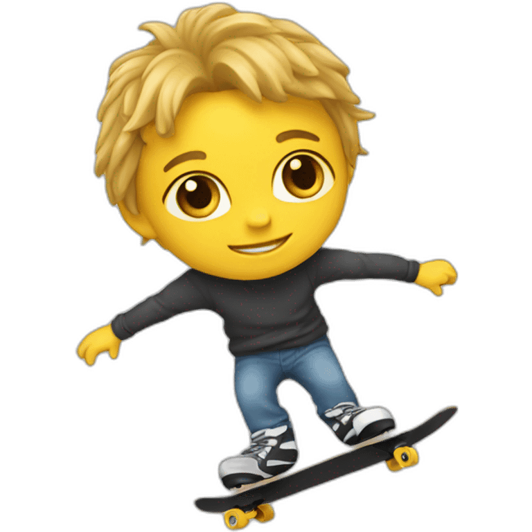 Chat sur skate emoji