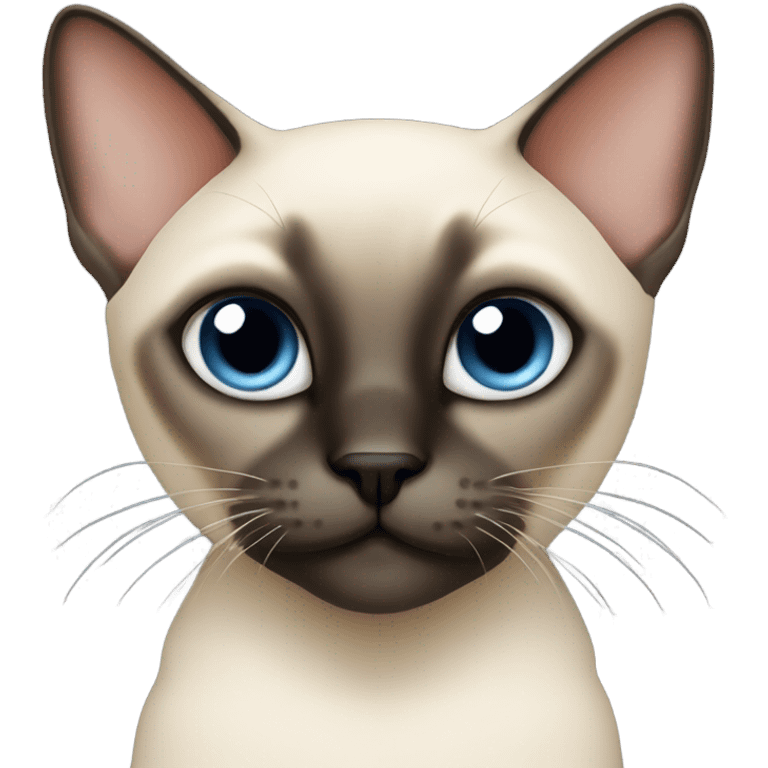 Siamese cat very thin emoji