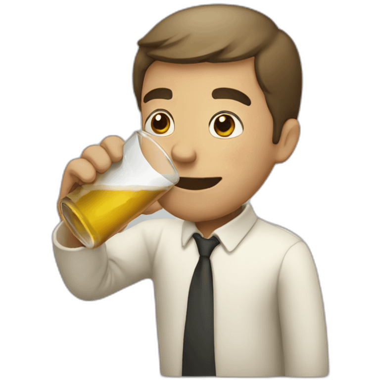 Drinking man emoji