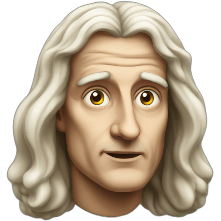 Isaac Newton face chock  emoji