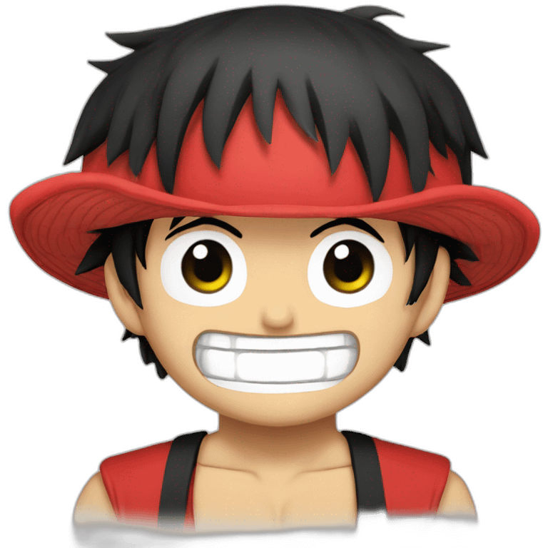 One piece luffy with red band  emoji