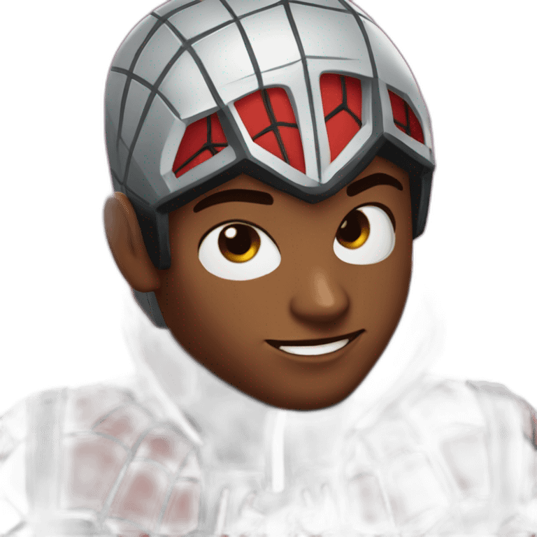 Miles morales en tenue de Spiderman emoji