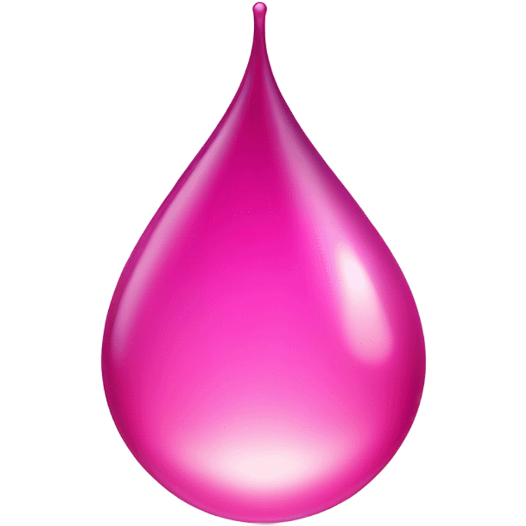 Magic pink water drop emoji