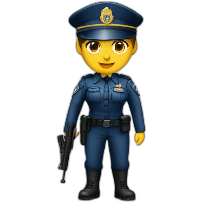 Militaire police gendarmerie femme courire emoji