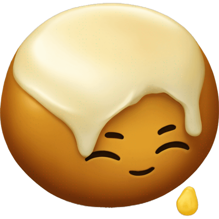 Indian sweet yellow gulab jamun  emoji